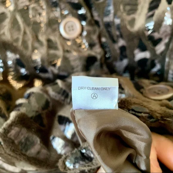 ERIN LONDON Faux Fur Leopard Print Jacket—SZ. Lg - Picture 9 of 15